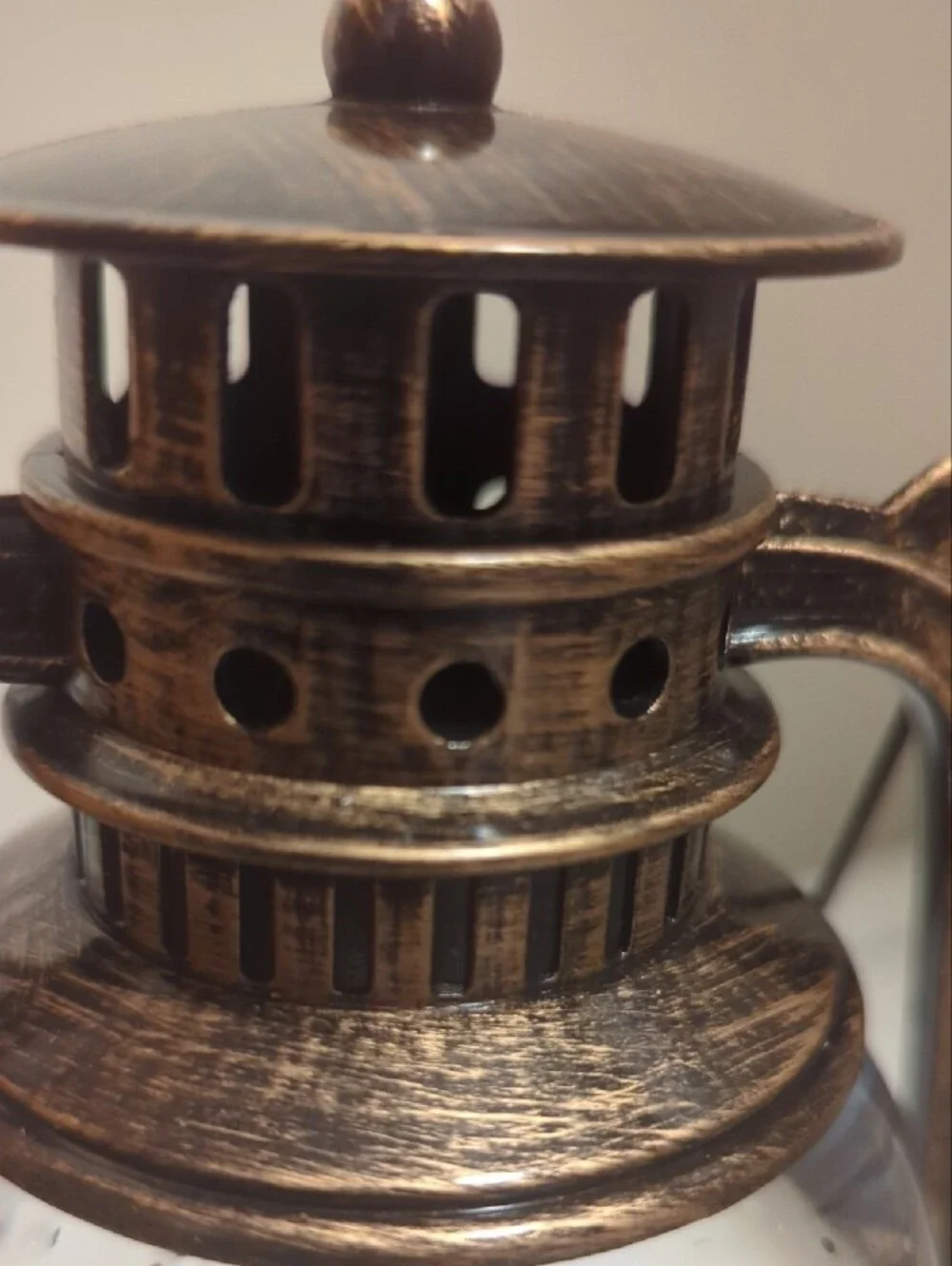 Bronze Musical Snow Globe Lantern - Bronze